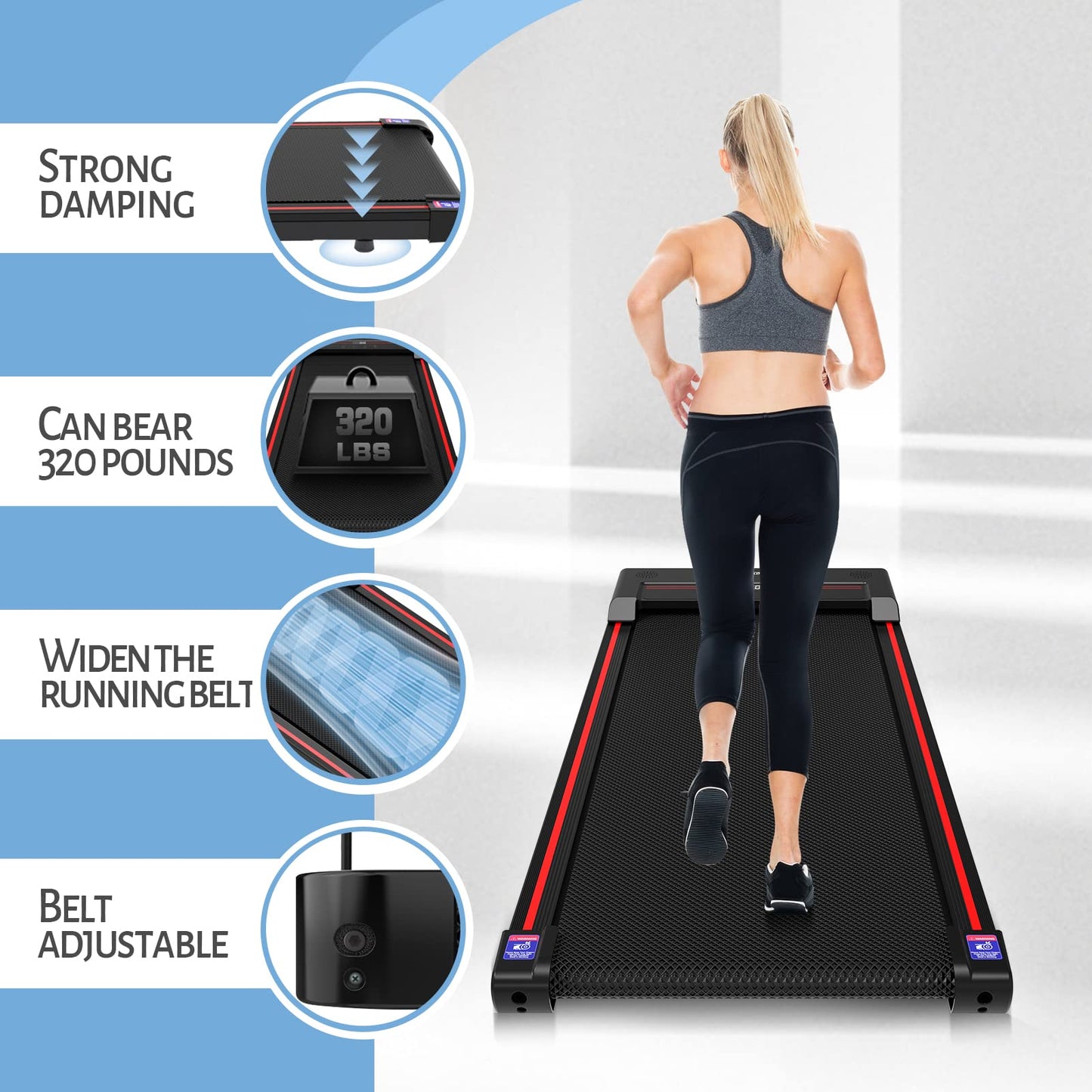Walking Pad,Under Desk Treadmill,Treadmills for Home